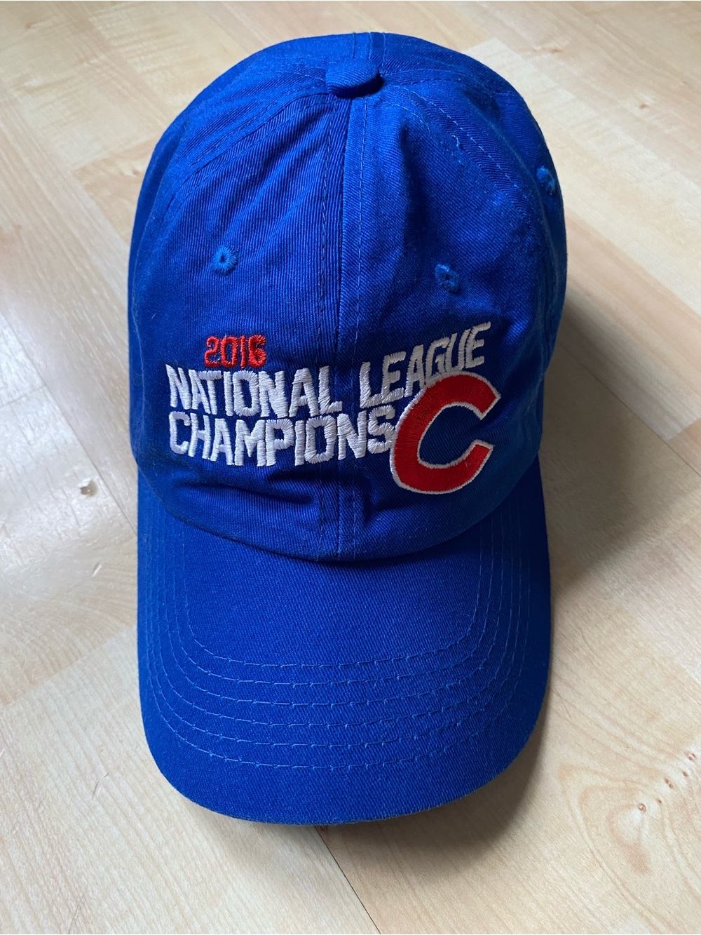 Chicago Cubs Royal Blue 2016 National League Champions Strap Back Cap